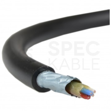 Kabel telekomunikacyjny miejscowy XzTKMXpw 2x2x0,8mm czarny parowany ziemny żelowany drut Bitner