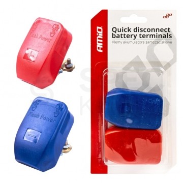 Klemy samozaciskowe do akumulatora 2szt (+ i -) 30A 12V/24V AMIO
