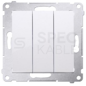 Łącznik potrójny SIMON 54 biały 10AX Kontakt Simon DW31.01/11