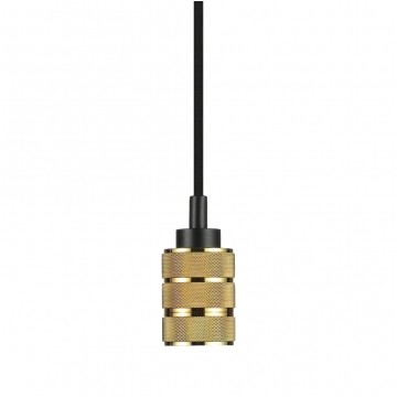 Lampa dekoracyjna wisząca złota 2 pierścienie 1m E27 max 60W IP20 V-TAC VT-7999