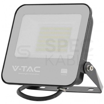 Naświetlacz, projektor LED SMD 50W 6750lm 4000K IP65 czarna barwa CW biała zimna, przewód 1m V-TAC SAMSUNG VT-4455 5 LAT GWARANCJI