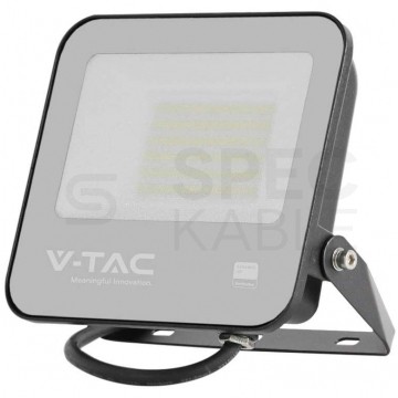 Naświetlacz, projektor LED SMD 50W 6750lm 4000K IP65 czarna barwa NW biała neutralna, przewód 1m V-TAC SAMSUNG VT-4455 5 LAT GWARANCJI