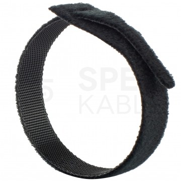 Opaski rzepowe 20x200mm BTB Straps czarne 10szt. do organizacji kabli
