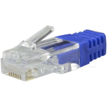 Osłonka wewnętrzna wtyku RJ45 niebieska WORECZEK 100szt.