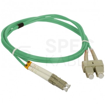 Patchcord światłowodowy FO MM SC-LC duplex 50/125 OM3 3m Alantec