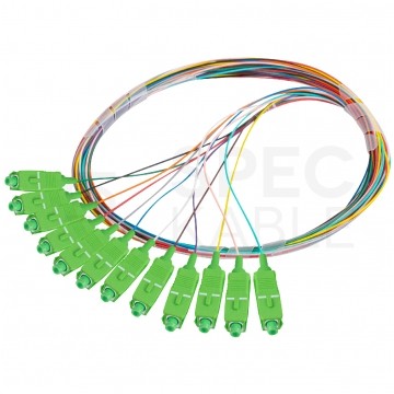 Pigtail światłowodowy FO SM SC/APC 9/125 OS2 Semi Tight 2m 12szt LANBERG