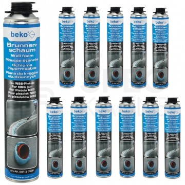 Pistoletowa piana do kręgów studziennych B3 750ml BEKO zestaw 12 szt.