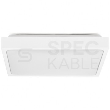 Plafon kwadratowy natynkowy LED 18W 1800lm 6500K IP44 biały barwa CW biała zimna V-TAC VT-8618W-SQ
