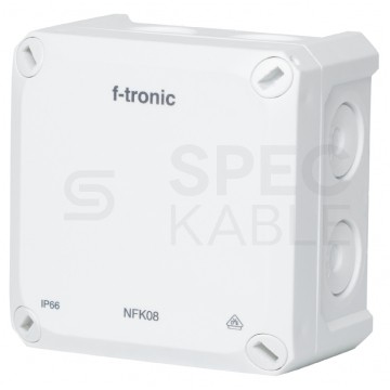 Puszka instalacyjna natynkowa NFK08 85x85x54mm bezhalogenowa hermetyczna IP66 biała NEPTUN Compact F-TRONIC