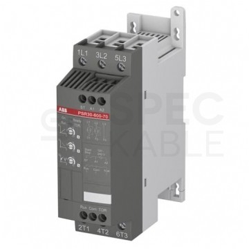 Softstart rozrusznik silnikowy 3-fazowy 15kW 30A (208-600V AC) z wbudowanym przekaźnikiem ByPass ABB 1SFA896109R7000 / PSR30-600-70