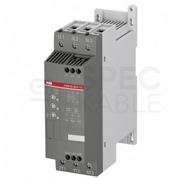 Softstart rozrusznik silnikowy 3-fazowy 22kW 45A (208-600V AC) z wbudowanym przekaźnikiem ByPass ABB 1SFA896111R7000 / PSR45-600-70