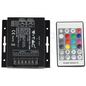 Sterownik do taśm led RGBW+ pilot 12V/24V 288W/576W RJ45 V-TAC VT-2424