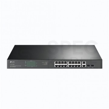 Switch 19" RACK 18x port RJ45 (Gigabit Ethernet 1000Mb/s, w tym 16x PoE+) + 2x port SFP przełącznik niezarządzalny TP-Link TL-SG1218MP