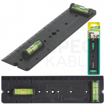 Szablon do wymiarowania puszek prądowych 50x185x15mm do precyzyjnego ustalania pozycji otworów puszek prądowych WOLFCRAFT WF4050000