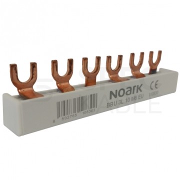 Szyna łączeniowa widełkowa 3-fazowa 10mm2 63A na 6 modułów NOARK