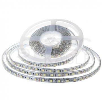 Taśma 300x LED 5050 10.8W/mb 3000K IP65 12V op=5m barwa WW biała ciepła V-TAC VT-5050 60-IP65