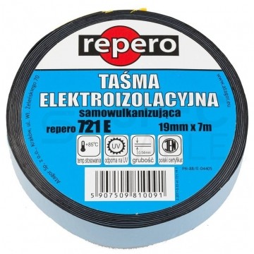 Taśma izolacyjna samowulkanizacyjna 19mm x 7m Repero 721E czarna