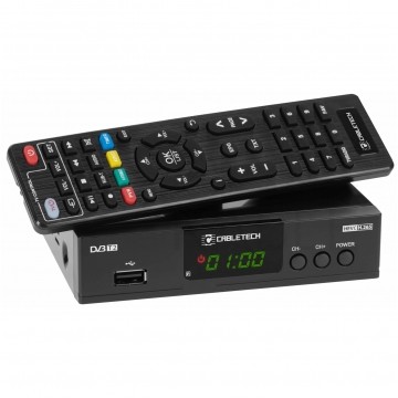 Tuner cyfrowy DVB-T2 HEVC H.265 dekoder telewizji naziemniej Cabletech URZ0338A