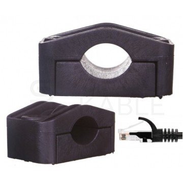 Uchwyt kablowy UKR2 45-70mm pojedynczy czarny SIMET do kabli i rur
