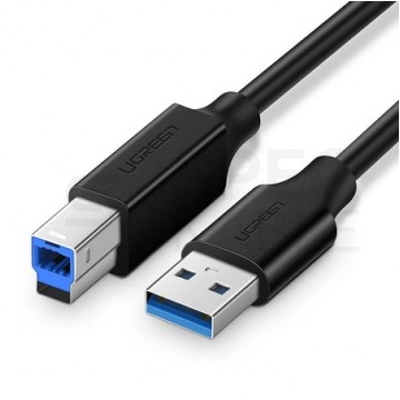 UGREEN Kabel USB 3.0 A / B (wtyk / wtyk dwustronny) czarny 2m