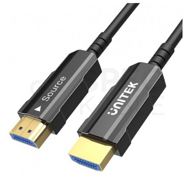 UNITEK Kabel optyczny HDMI 2.0 4K Premium High Speed Ultra HD 4K@60 50m