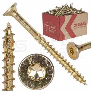 Wkręty ciesielskie z łbem stożkowym i gniazdem TORX 4,0x40 MASTER 500szt.