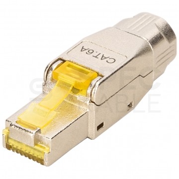 Wtyk beznarzędziowy RJ45 8P8C kat.6A ekranowany FTP STP 10Gb/s PoE++ DIGITUS