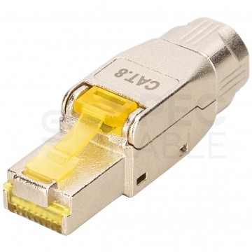 Wtyk beznarzędziowy RJ45 8P8C kat.8.1 ekranowany FTP STP 40Gb/s PoE++ DIGITUS