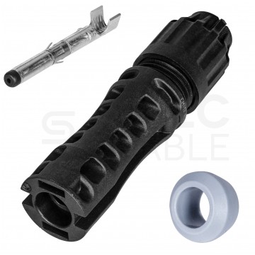 Wtyk MC4 EVO2 złącze solarne Konektor na przewód 4-6mm2 1500V IP68 Staubli (Multi-Contact)