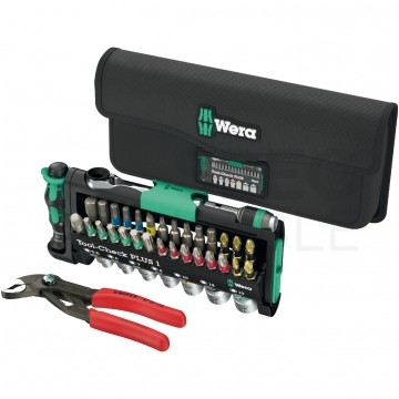Zestaw bitów 40szt "Tool-Check Combi" + szczypce nastawne Cobra 87 01 125 WERA