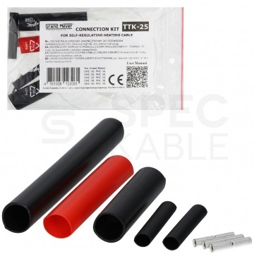 Zestaw połączeniowo-zakończeniowy do przewodów samoregulujących typu PHC-16/20/30 i UHC-25/40 GRAND MEYER